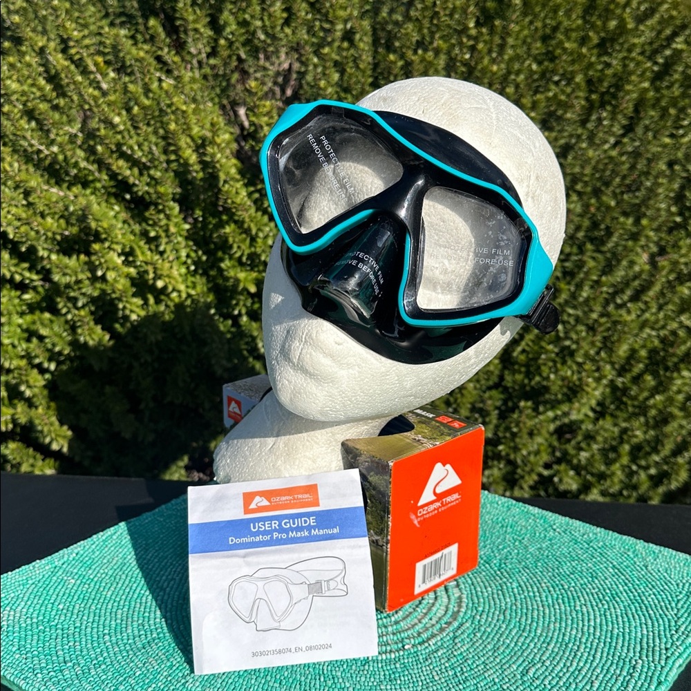 Ozark Trail Jr. Dominator ProYouth Mask teal/black-brand new-originally packaged